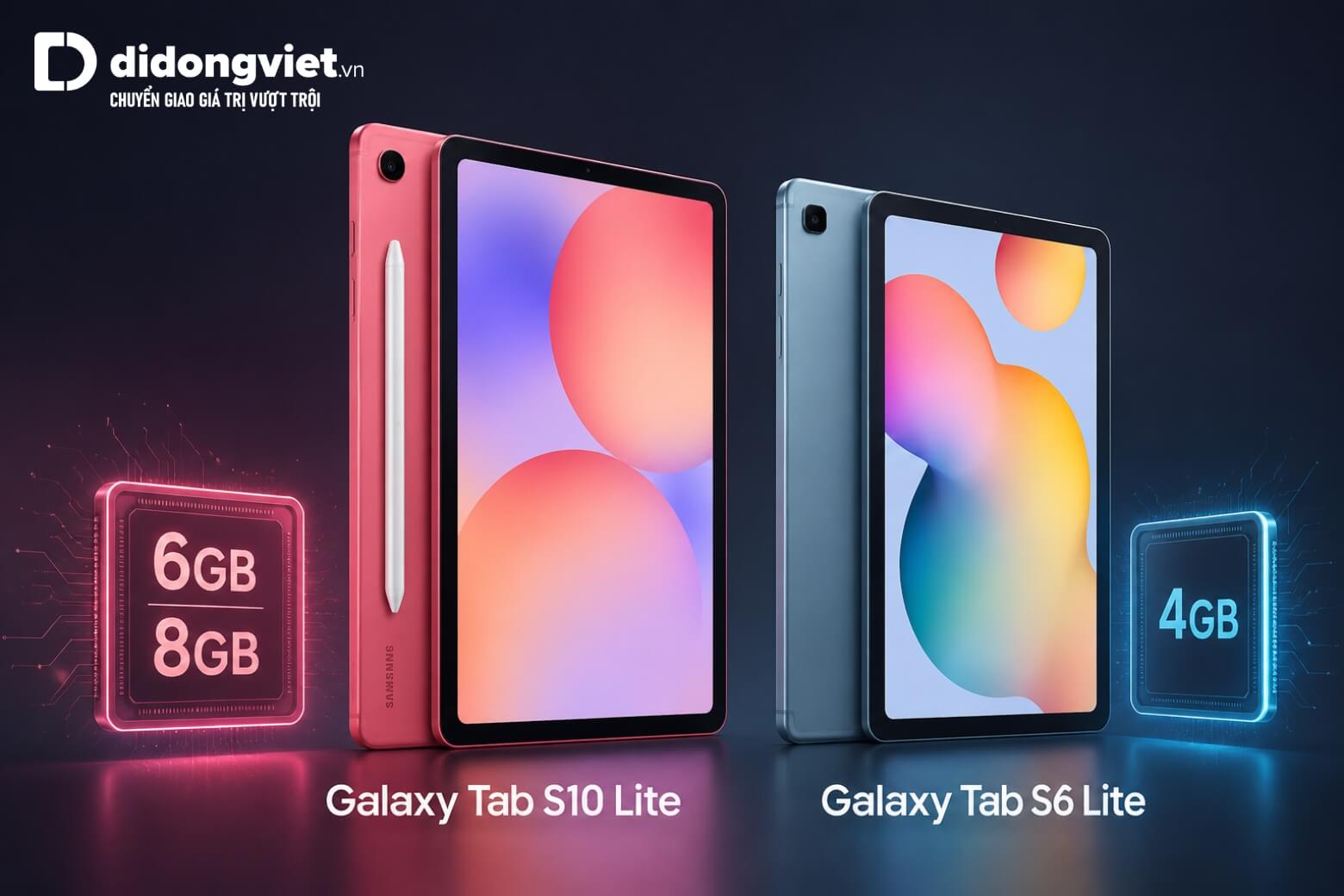 So sánh Samsung Galaxy Tab S10 Lite và Tab S6 Lite cho nhu cầu học tập 2026 6 So sánh Samsung Galaxy Tab S10 Lite và Tab S6 Lite RAM đa nhiệm