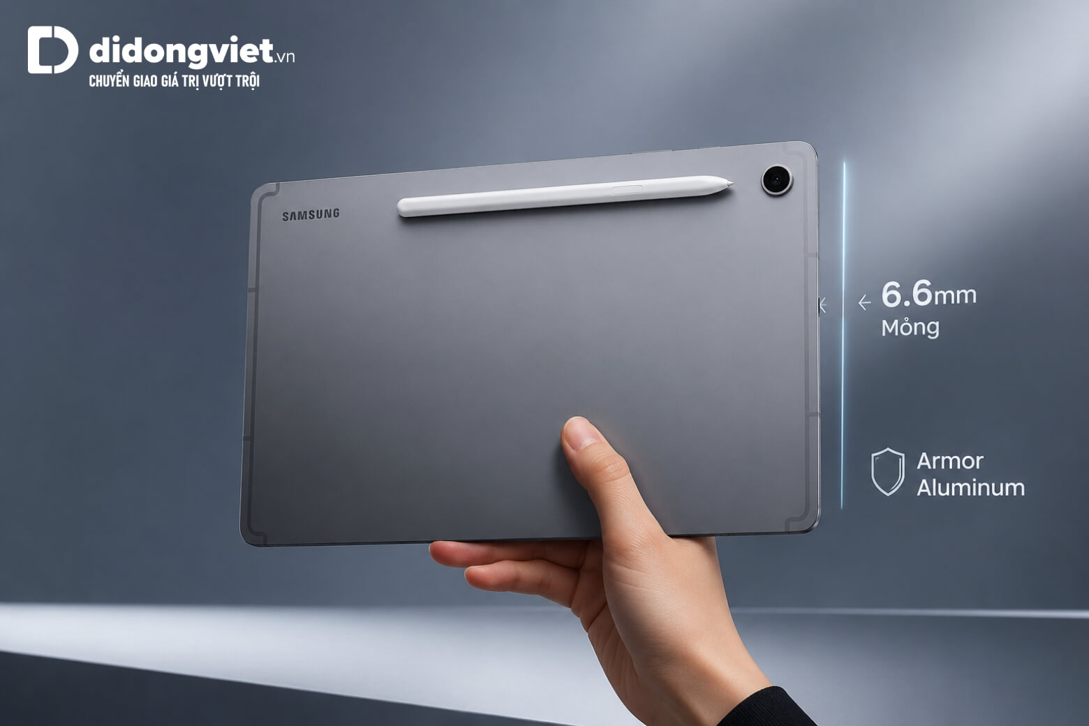 So sánh Samsung Galaxy Tab S10 Lite và Xiaomi POCO Pad M1: Máy nào tốt hơn? 11 So sánh Samsung Galaxy Tab S10 Lite và Xiaomi POCO Pad M1 thiết kế 6.6mm