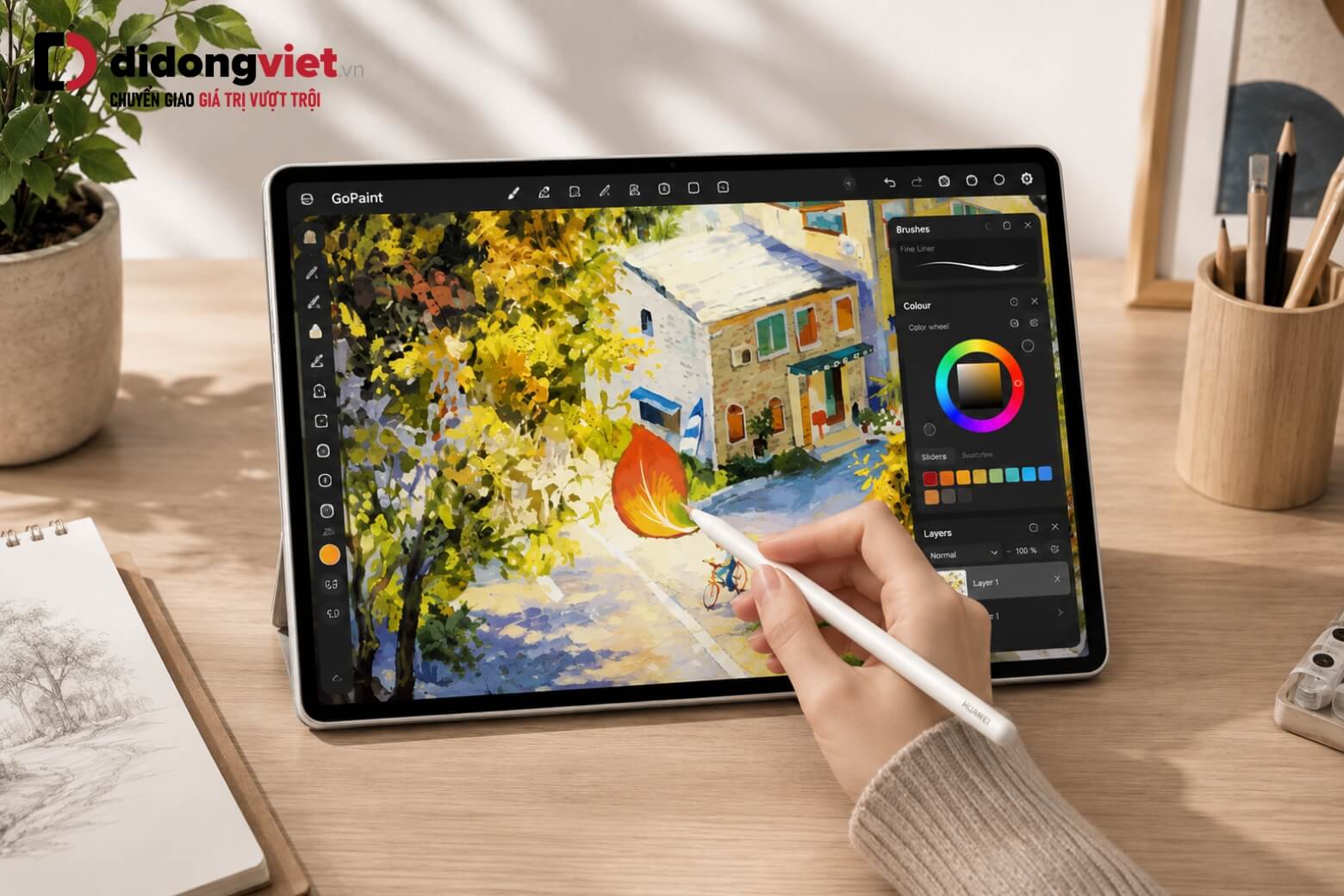So sánh Samsung Galaxy Tab S10 Plus và HUAWEI MatePad Pro 12.2-inch: Chọn máy nào? 19 So sánh Samsung Galaxy Tab S10 Plus và HUAWEI MatePad Pro 12.2-inch ứng dụng GoPaint