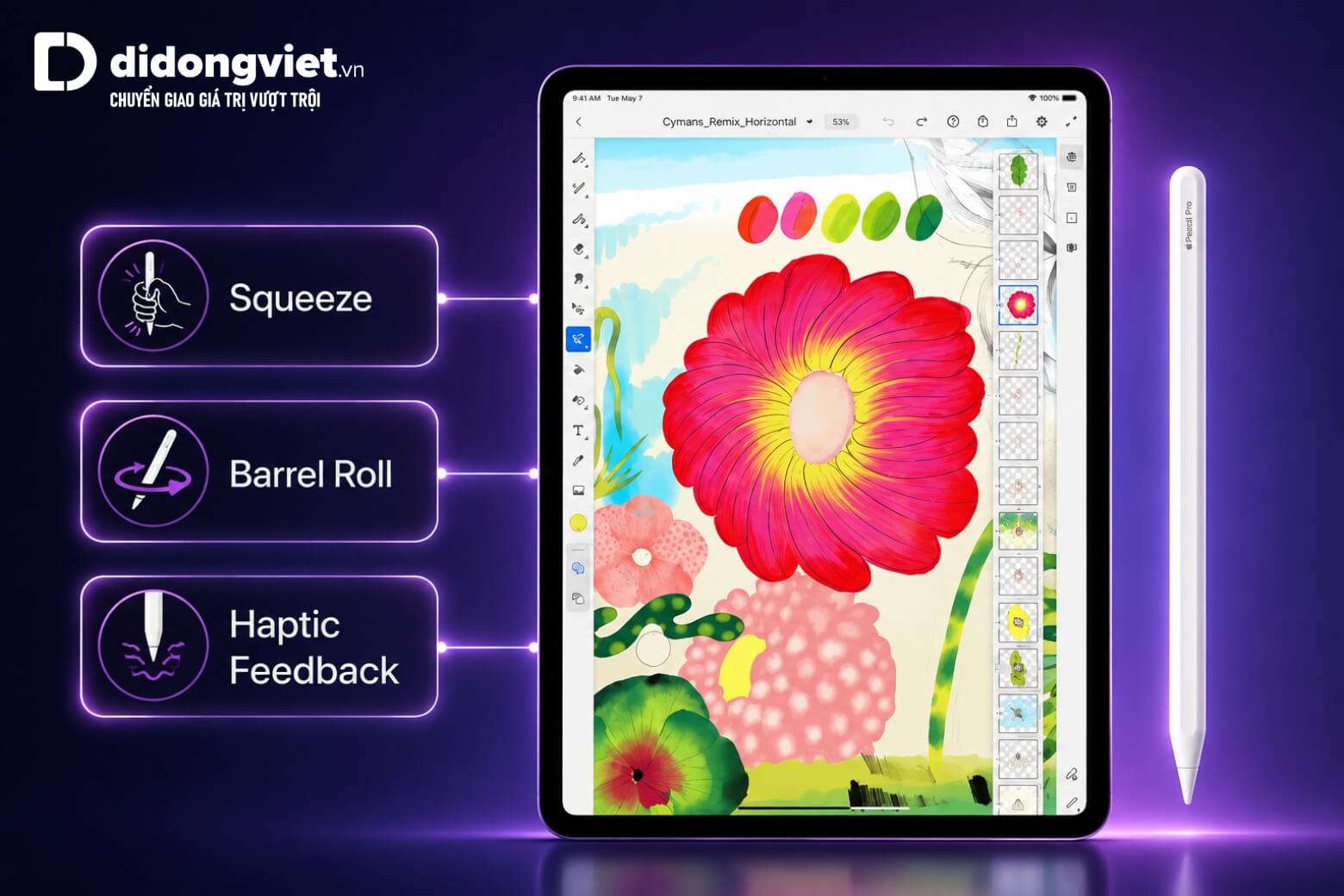 So sánh Samsung Galaxy Tab S10 Plus và iPad Air 6 M2 13 inch: Tablet nào tối ưu hơn? 11 So sánh Samsung Galaxy Tab S10 Plus và iPad Air 6 M2 13 inch Apple Pencil Pro