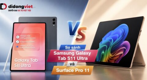 So sánh Samsung Galaxy Tab S11 Ultra và Surface Pro 11