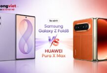 So sánh Samsung Galaxy Z Fold8 và HUAWEI Pura X Max