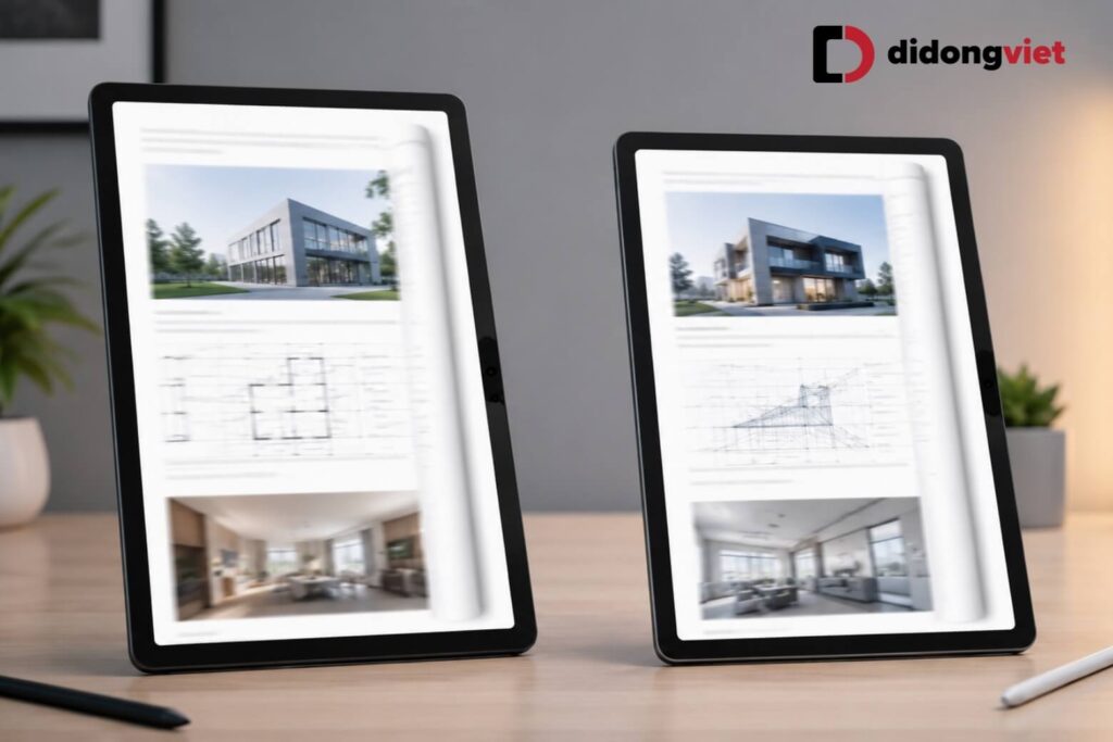 So sánh Samsung Tab A11 Plus và Tab A9 Plus: Lựa chọn nào phù hợp nhu cầu? 6 Hai thiết bị cùng sở hữu màn hình 11 inch 90Hz và thiết kế mỏng nhẹ gần như tương đương.