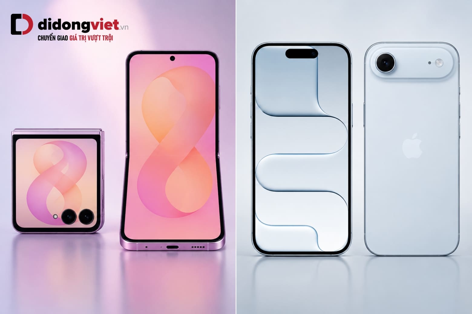 So sánh Samsung Z Flip8 và iPhone Air: Chọn gập hay siêu mỏng? 8 Z Flip8 linh hoạt với hai màn hình, còn iPhone Air sắc nét hơn
