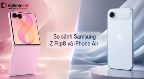 so sánh Samsung Z Flip8 và iPhone Air