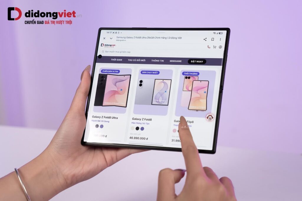 So sánh Samsung Z Fold8 Ultra và iPhone 17 Pro Max: Lựa chọn nào phù hợp với bạn? 14 Z Fold8 Ultra kết hợp hiệu năng mạnh mẽ với Galaxy AI, tối ưu trải nghiệm làm việc và sáng tạo thông minh.