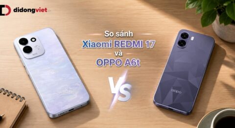 So sánh Xiaomi REDMI 17 và OPPO A6t