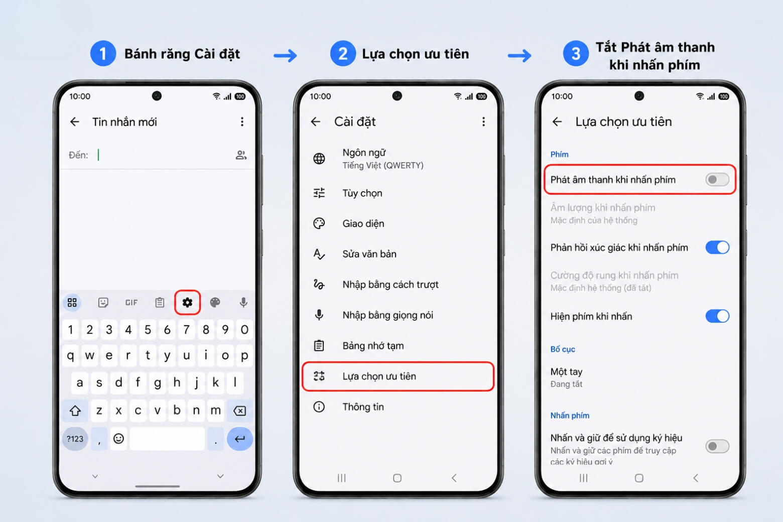 Hướng dẫn tắt âm thanh bàn phím Samsung đơn giản, dễ thực hiện 8 Tắt âm thanh bàn phím Samsung khi dùng Gboard