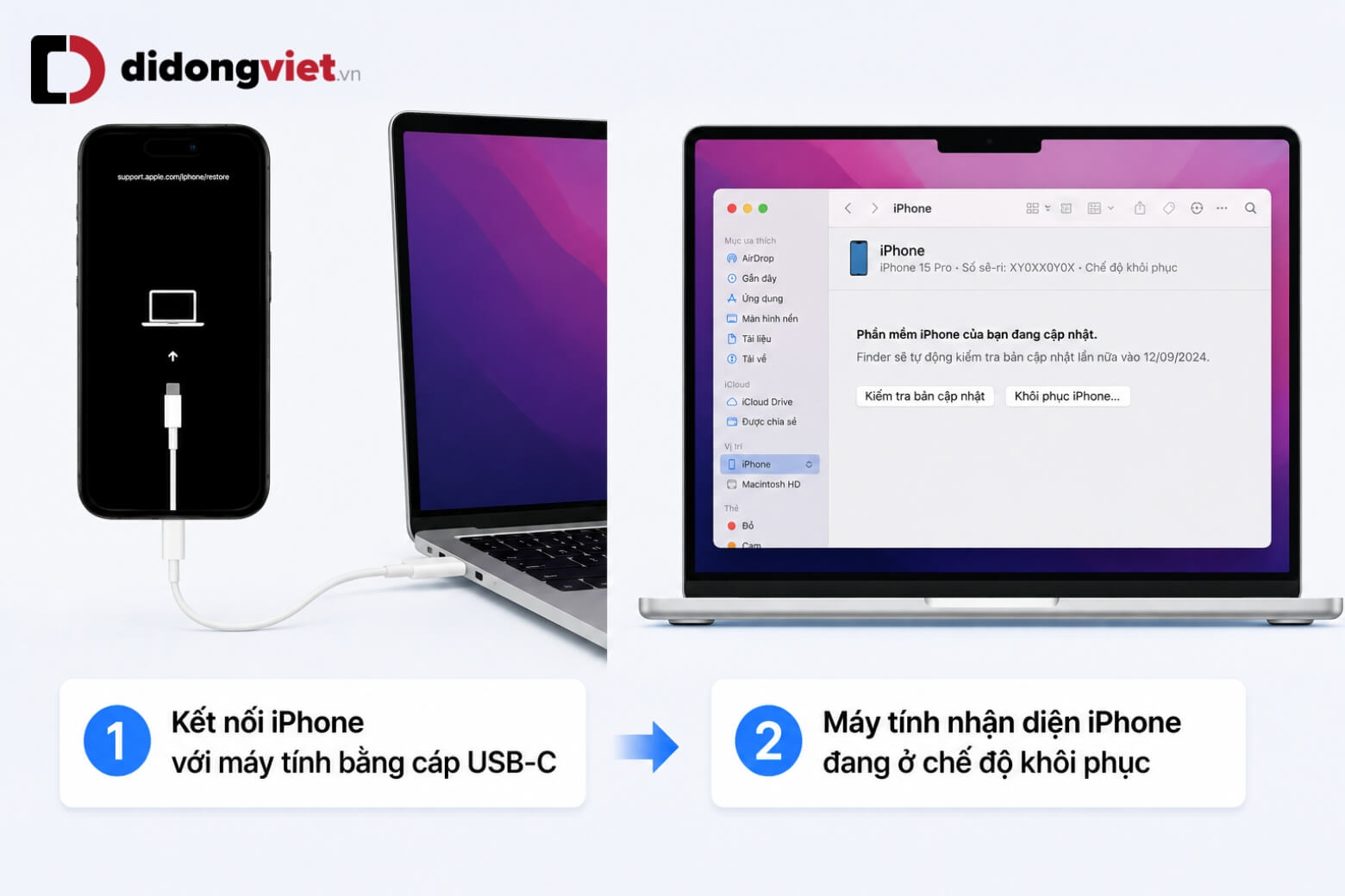 Cách tắt mật khẩu iPhone nhanh, không cần thủ thuật phức tạp 18 Tắt mật khẩu iPhone đưa iPhone vào Recovery Mode