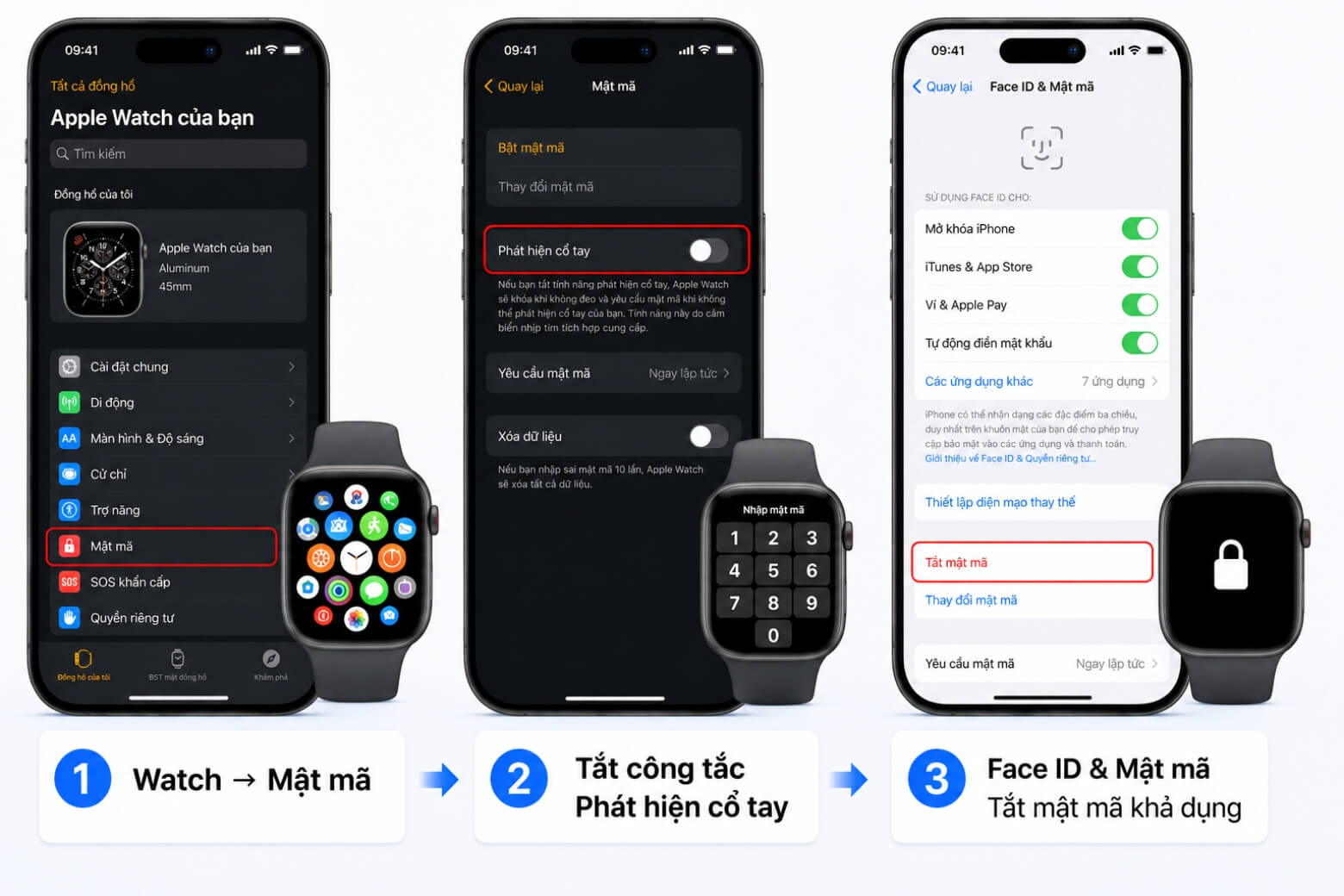 Cách tắt mật khẩu iPhone nhanh, không cần thủ thuật phức tạp 17 Tắt mật khẩu iPhone khi đang ghép đôi Apple Watch