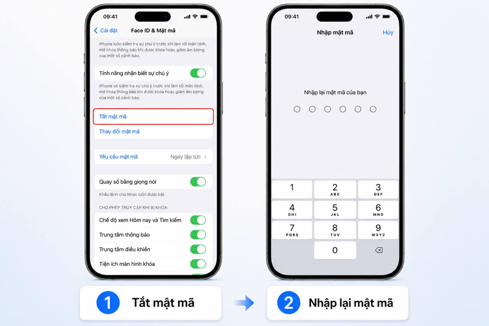 Cách tắt mật khẩu iPhone nhanh, không cần thủ thuật phức tạp 12 Tắt mật khẩu iPhone tại mục Face ID & Mật mã