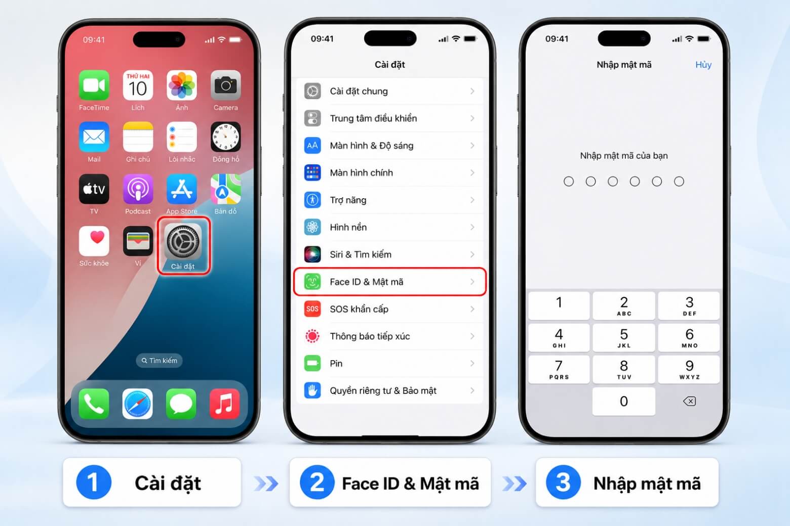 Cách tắt mật khẩu iPhone nhanh, không cần thủ thuật phức tạp 11 Tắt mật khẩu iPhone vào phần cài đặt