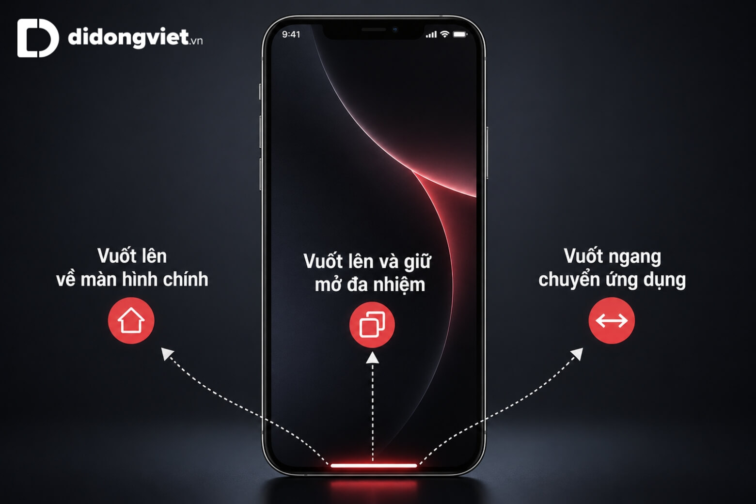 Cách ẩn thanh điều hướng iPhone khi chơi game và thao tác vuốt 8 Thanh điều hướng iPhone hỗ trợ các thao tác vuốt cơ bản