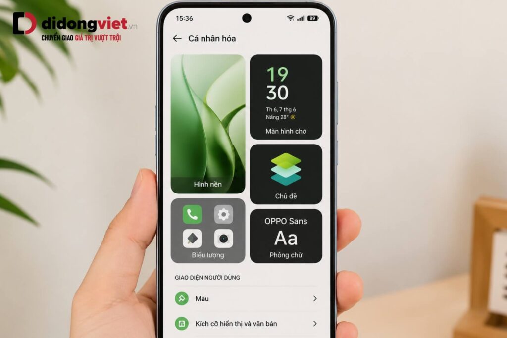 Thay giao diện điện thoại OPPO: Hướng dẫn đổi hình nền và biểu tượng đơn giản 14 Mục cài đặt cá nhân hóa hình nền và biểu tượng trên điện thoại OPPO