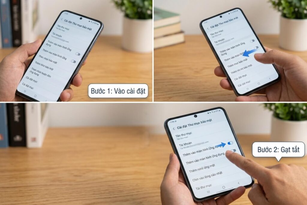 Thư mục bảo mật Samsung: Cách thiết lập và bảo vệ dữ liệu cá nhân 9 thu muc bao mat an thu muc cach 1 didongviet