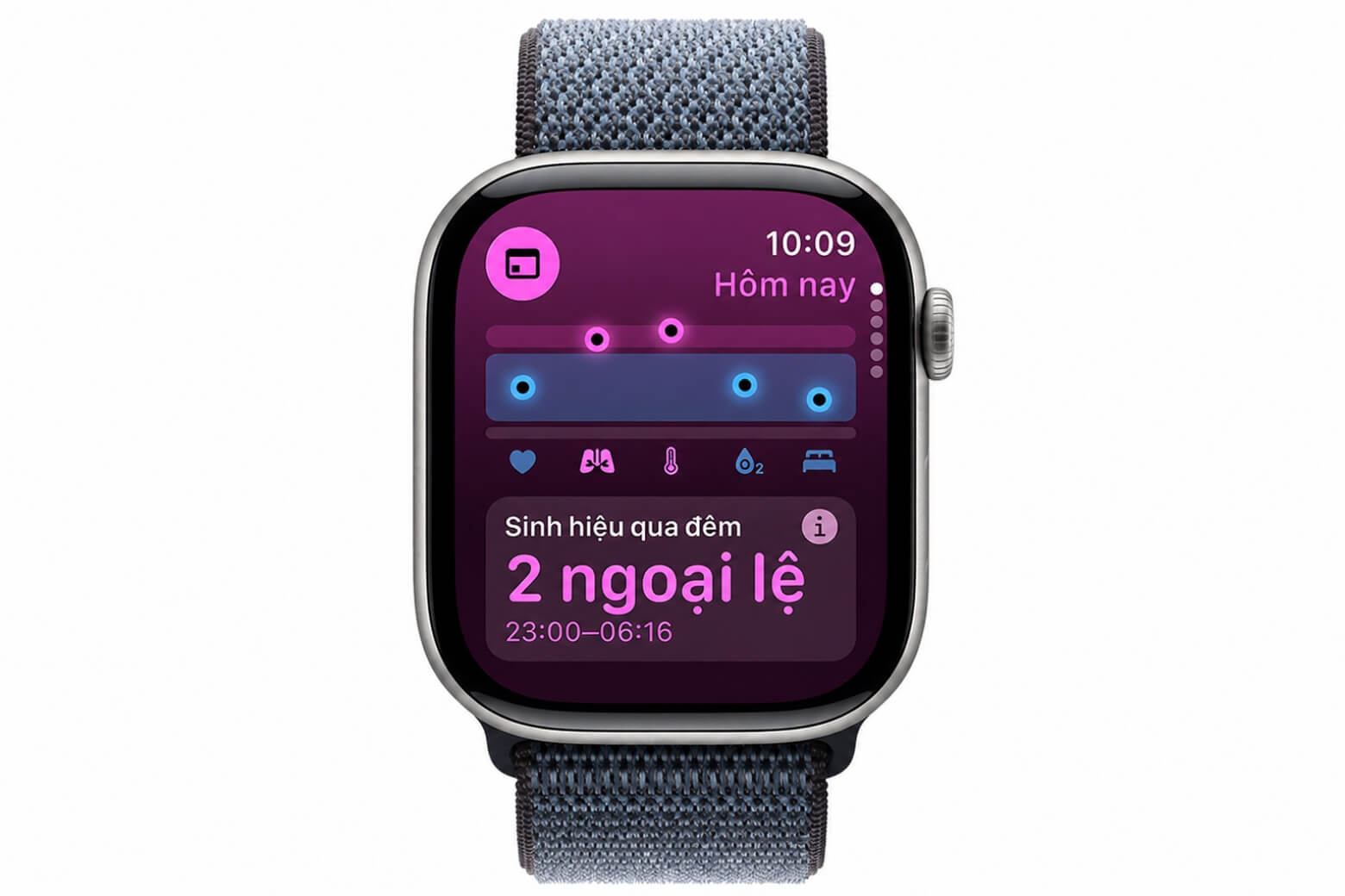 Trên tay Apple Watch Series 11: Thiết kế, màn hình và hiệu năng 10 Trên tay Apple Watch Series 11 đo chỉ số sức khỏe