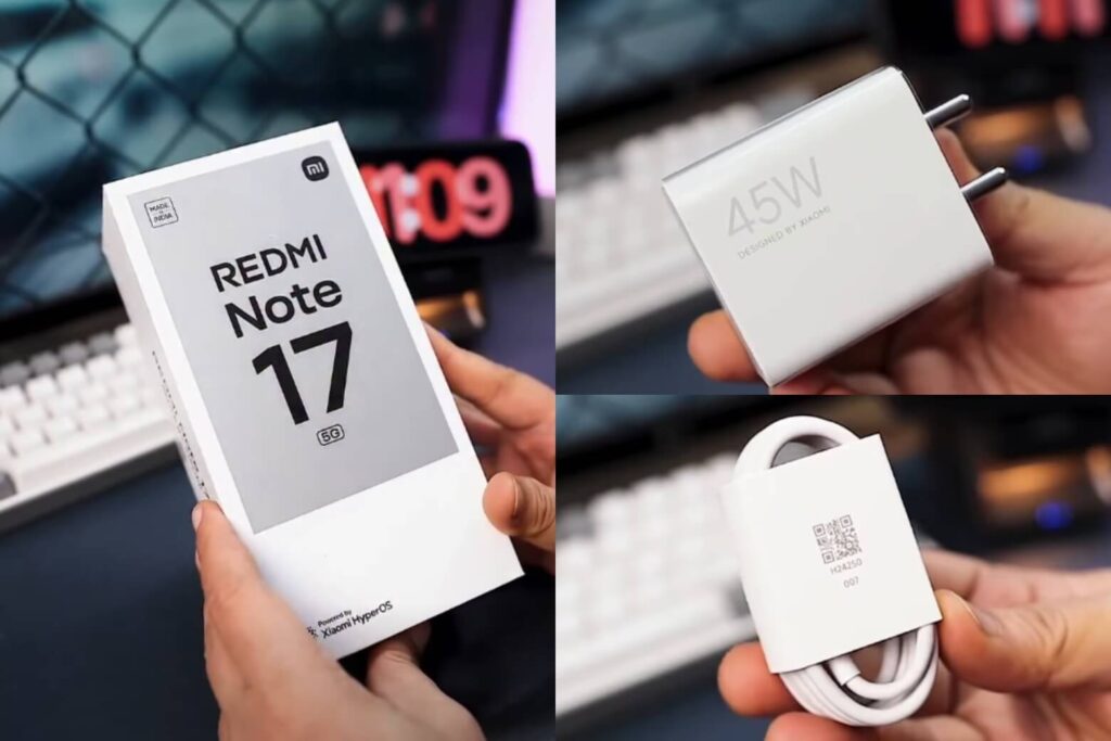 Trên tay REDMI Note 17: Thiết kế mỏng gọn, pin 7.700mAh và trải nghiệm thực tế 6 REDMI Note 17 fullbox gồm ốp lưng, que SIM, sách hướng dẫn và cáp Type-C.