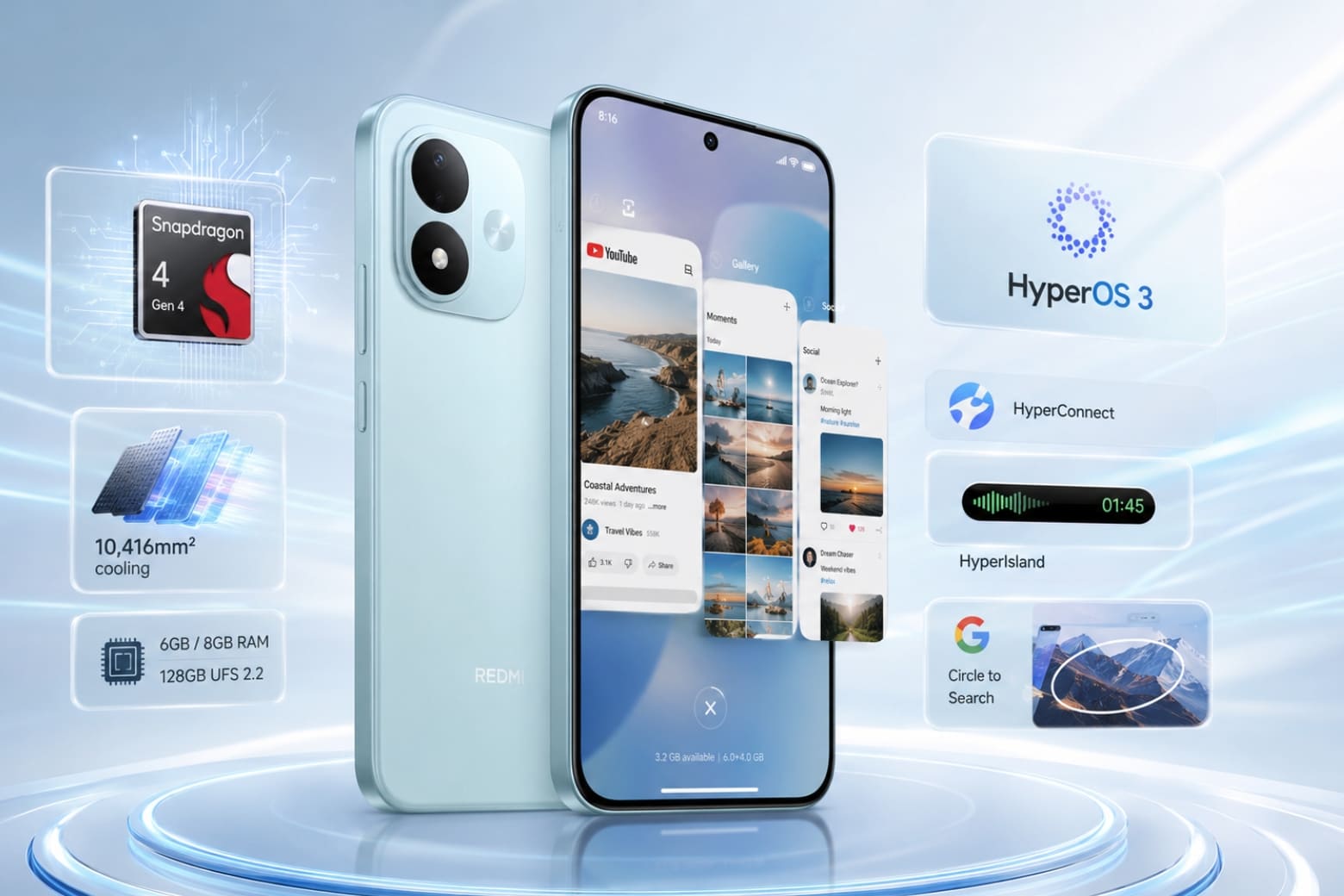 Trên tay REDMI Note 17: Khui hộp và trải nghiệm nhanh 13 HyperOS 3 kết hợp Snapdragon 4 Gen 4 mang đến trải nghiệm phổ thông ổn định