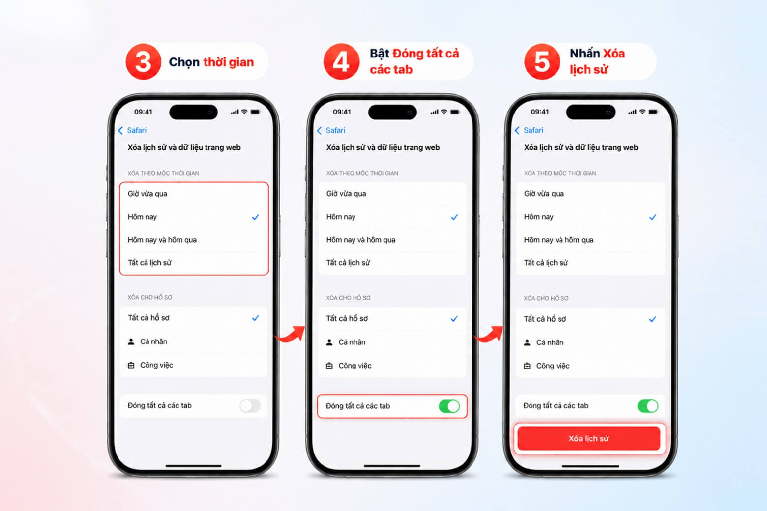 Cách xoá lịch sử Safari iPhone và dữ liệu duyệt web đơn giản 12 Xoá lịch sử safari iPhone và dữ liệu web