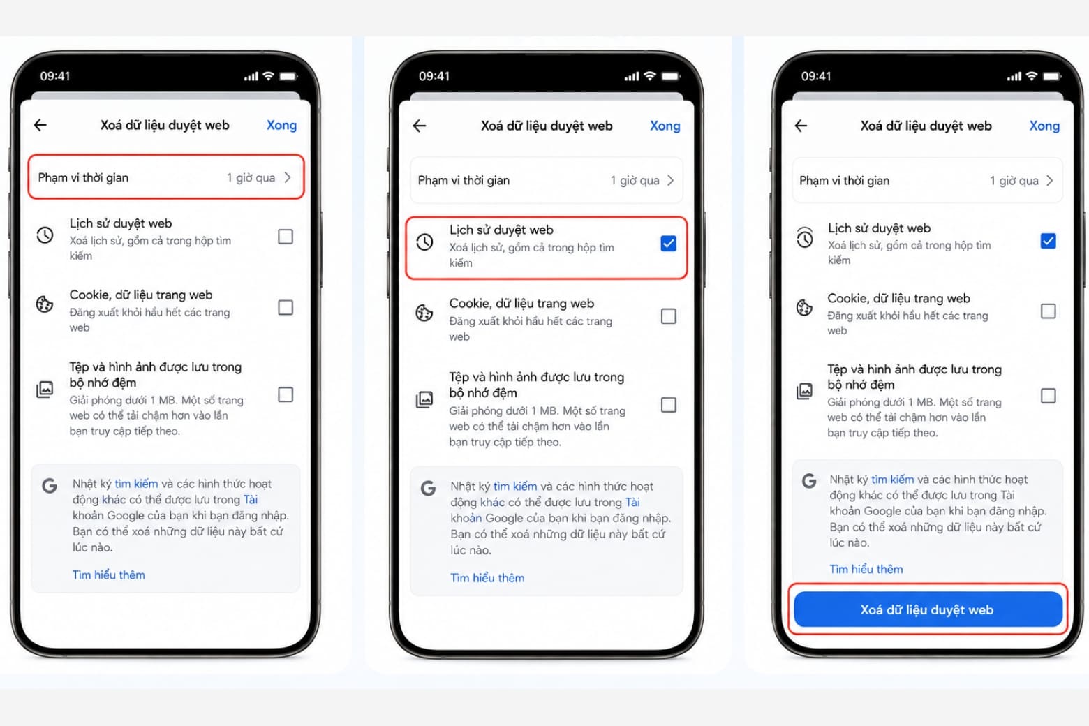 Cách xoá lịch sử tìm kiếm trên iPhone chi tiết, dễ thực hiện 15 Chọn phạm vi và xóa