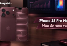iPhone 18 Pro Max màu đỏ rượu vang: Flagship mới nhất của Apple với màu Burgundy độc quyền iPhone 18 Pro Max màu đỏ rượu vang: Flagship mới nhất của Apple với thiết kế Burgundy độc quyền