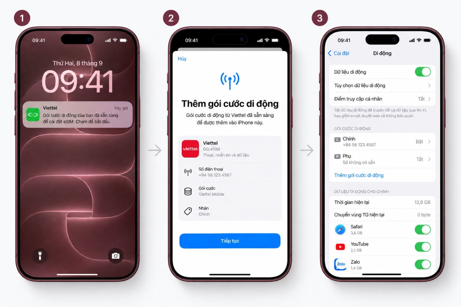 Cách cài eSIM trên iPhone 18 Pro Max nhanh và chính xác 18 Nhà mạng có thể tự động gửi gói cước để kích hoạt trên iPhone