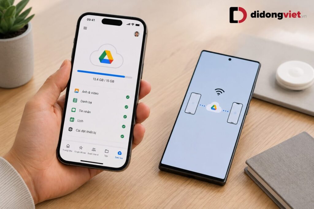 Google Drive Giúp Đồng Bộ Danh Bạ, Lịch Và Ảnh Từ Iphone Sang Android.