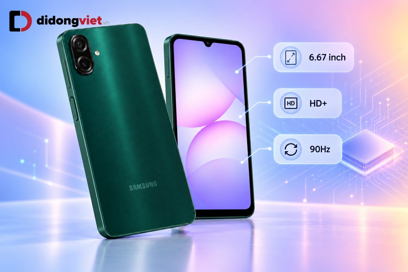 Cấu hình Samsung Galaxy A08: Lựa chọn điện thoại ứng dụng cao với dung lượng pin 6000mAh 7 Cấu hình Samsung Galaxy A08 màn hình 6.67 inch tần số quét 90Hz