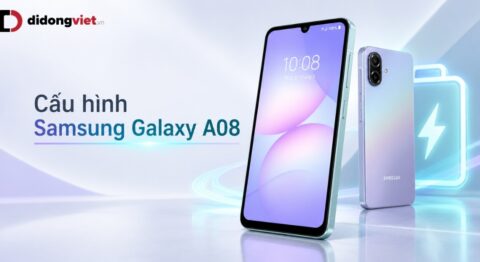 Cấu hình Samsung Galaxy A08: Lựa chọn điện thoại ứng dụng cao với dung lượng pin 6000mAh