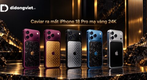 Caviar ra mắt iPhone 18 Pro mạ vàng 24K