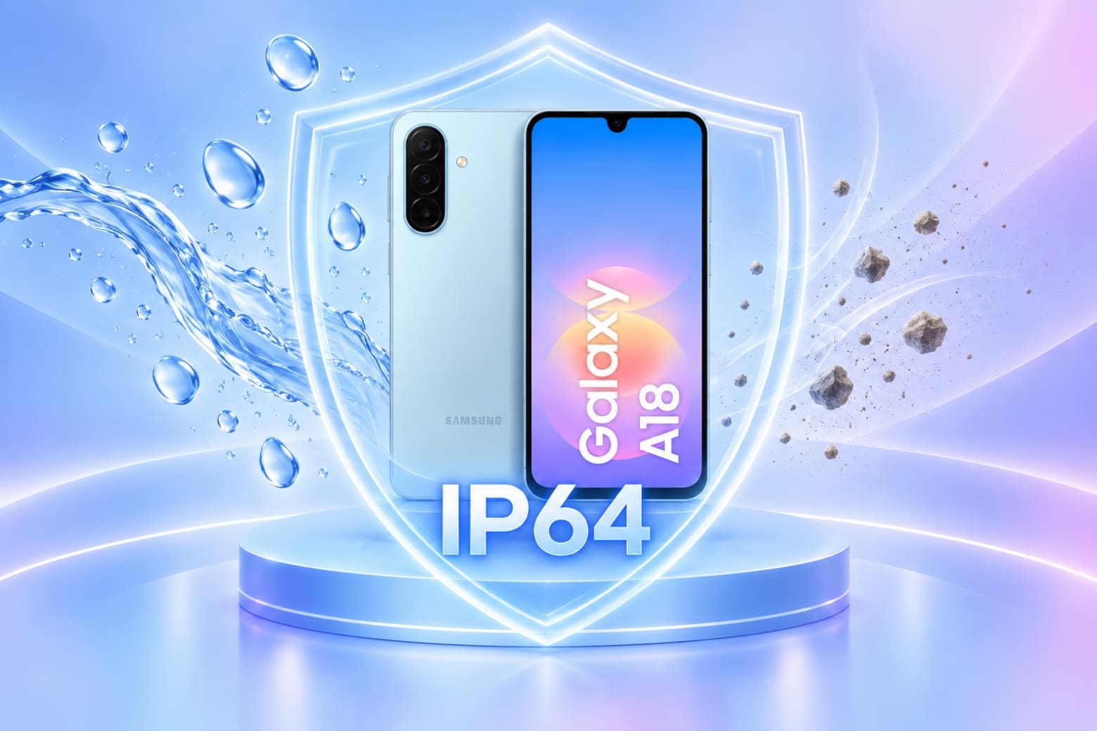 Có nên mua Samsung Galaxy A18? Đánh giá ưu và nhược điểm 13 Chuẩn IP64 hứa hẹn tăng khả năng bảo vệ máy trước bụi nước