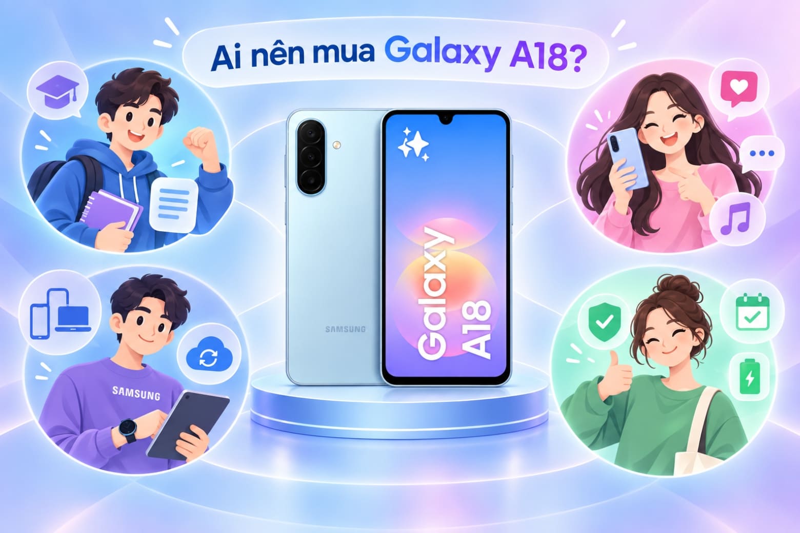 Có nên mua Samsung Galaxy A18? Đánh giá ưu và nhược điểm 16 Người chơi game nặng cũng nên cân nhắc các dòng máy có chipset mạnh hơn