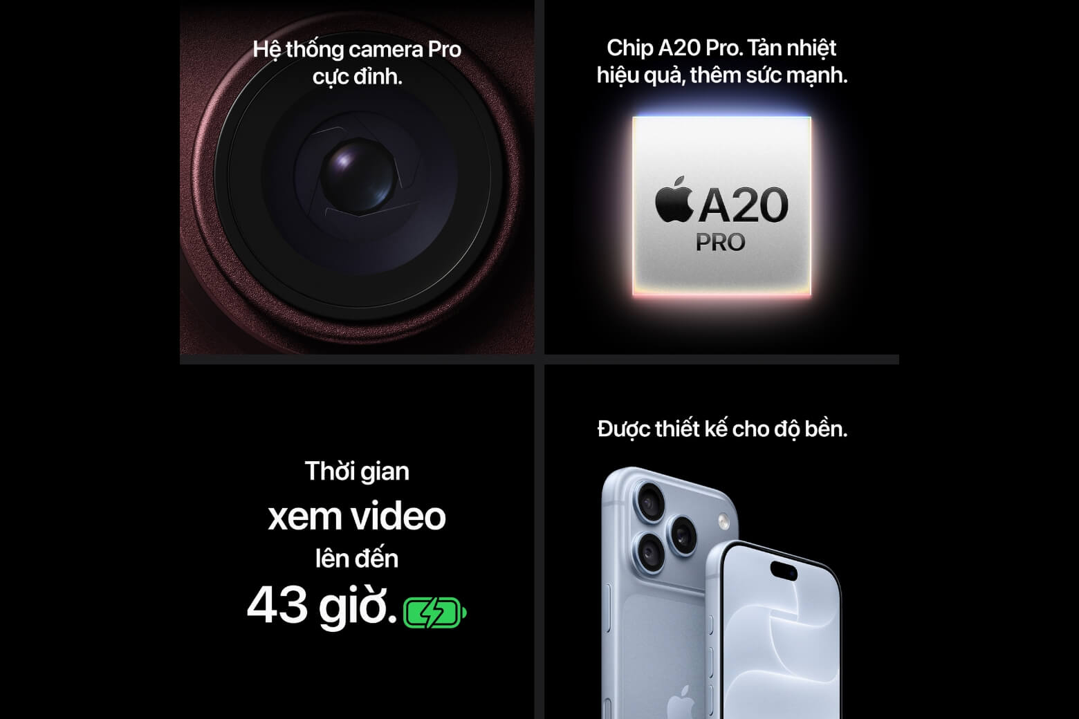 Cụm camera iPhone 18 Pro Max: Thiết kế, thông số và nâng cấp thực tế 10 Cụm camera iPhone 18 Pro Max chip A20 Pro và tản nhiệt buồng hơi