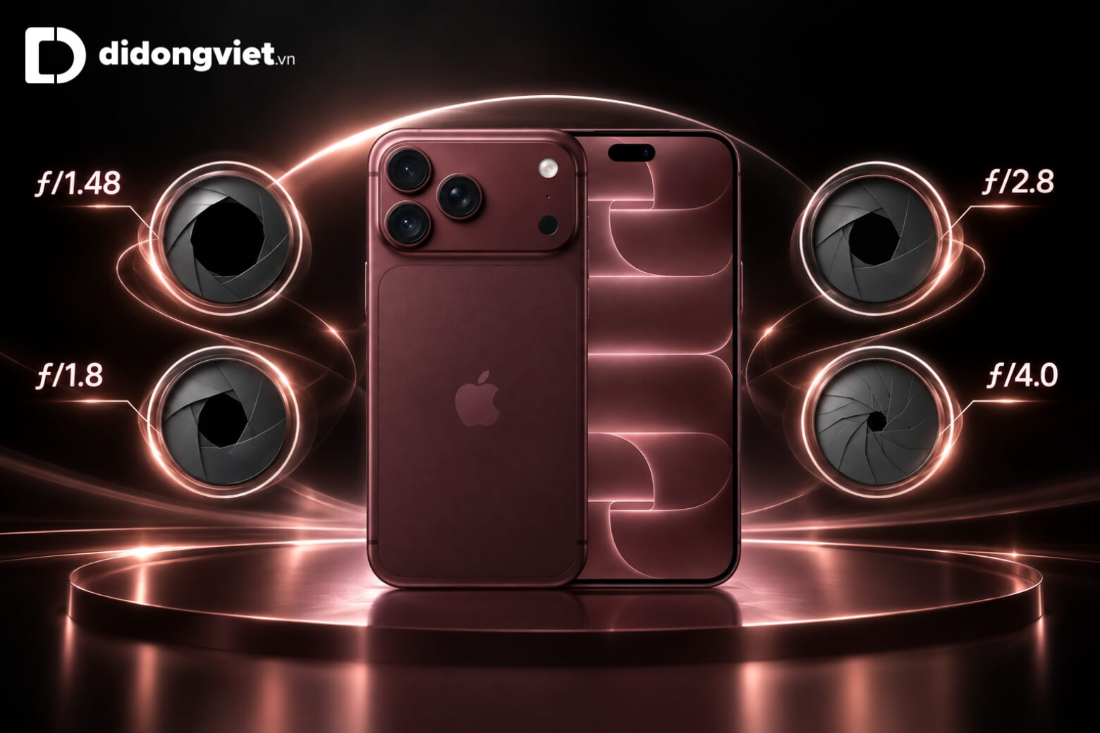 Cụm camera iPhone 18 Pro Max: Thiết kế, thông số và nâng cấp thực tế 7 Cụm camera iPhone 18 Pro Max với màng sập 6 lá khẩu cơ học
