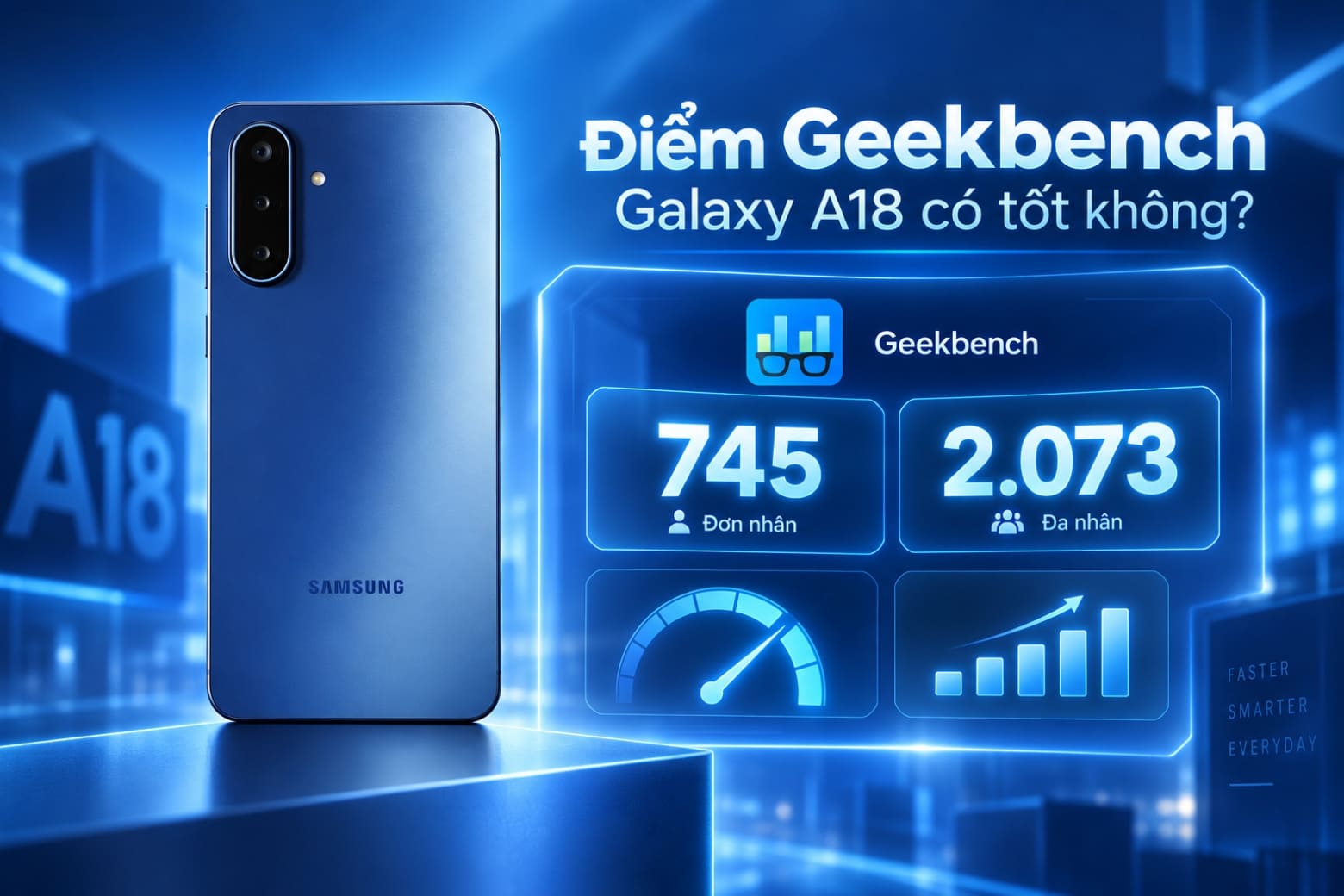 Đánh giá hiệu năng Samsung Galaxy A18: Có đủ mạnh không? 10 Benchmark đủ dùng, nhưng chưa tạo khác biệt lớn về sức mạnh.