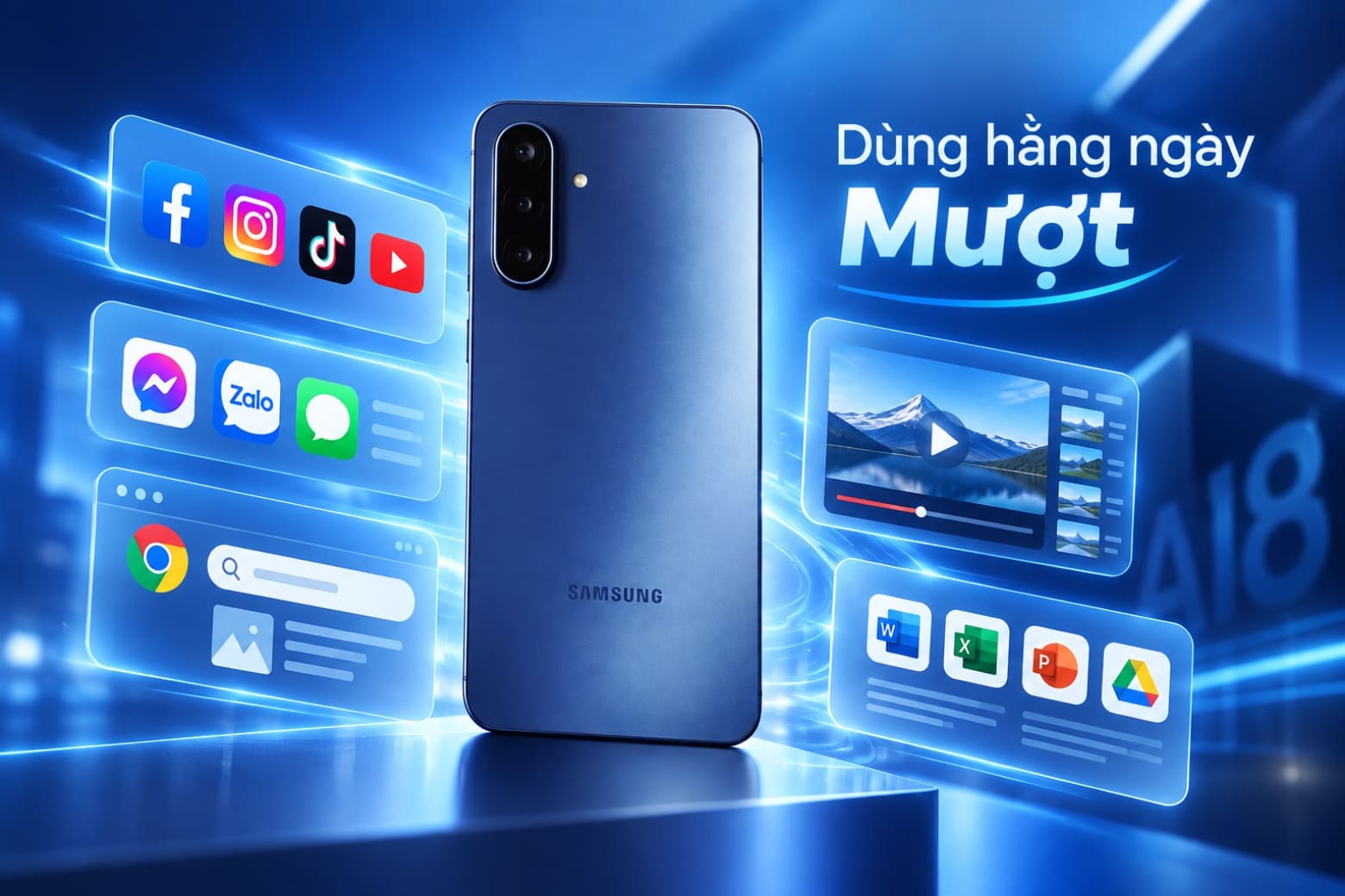 Đánh giá hiệu năng Samsung Galaxy A18: Có đủ mạnh không? 11 Tác vụ nhẹ và trung bình là thế mạnh chính của Galaxy A18.