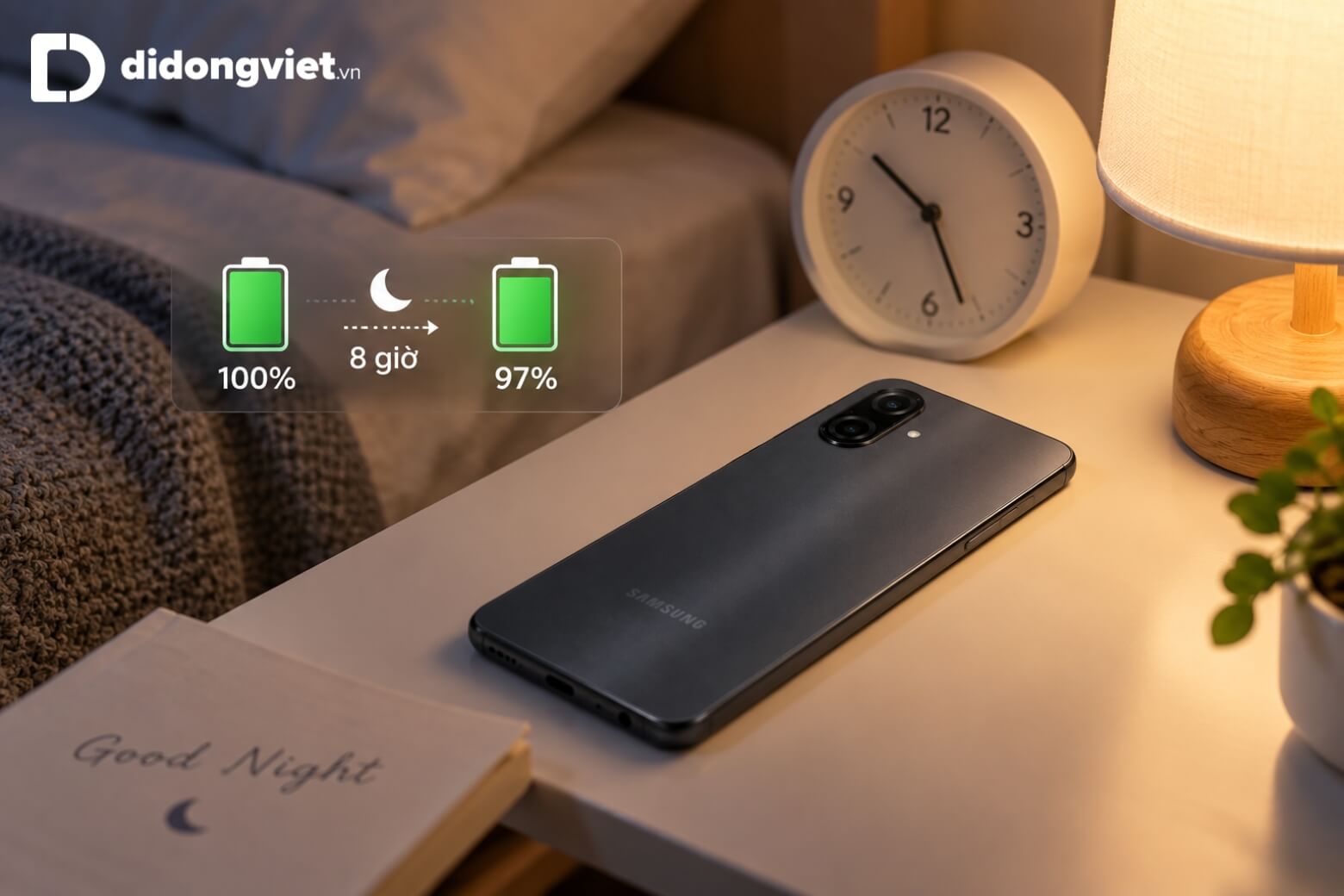 Đánh giá pin Samsung Galaxy A08 dựa trên các nhu cầu sử dụng thực tế 9 Đánh giá pin Samsung Galaxy A08 khi chờ máy