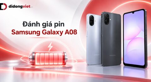 Đánh giá pin Samsung Galaxy A08
