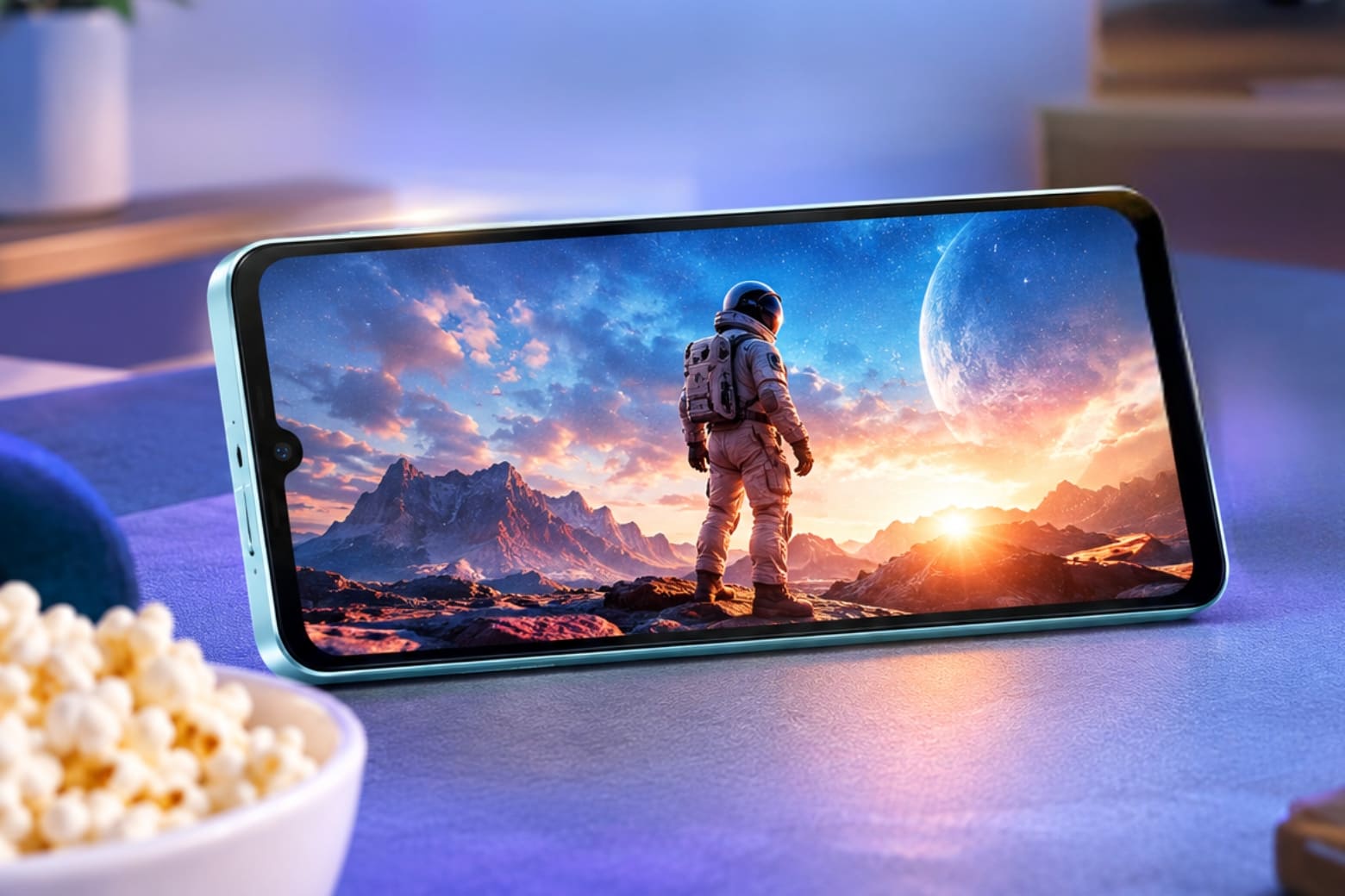 Đánh giá Samsung Galaxy A08: Pin lớn 6000mAh, có đáng mua? 11 Màn hình lớn đáp ứng tốt nhu cầu xem nội dung và học tập