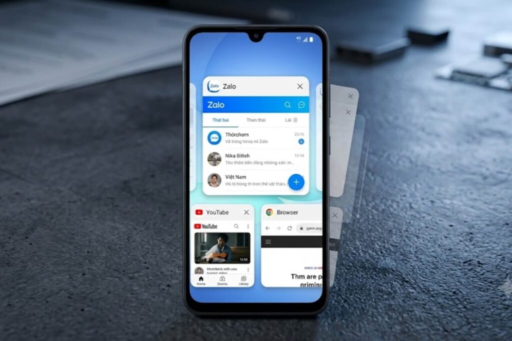 Đánh giá chi tiết Samsung Galaxy A18 cho nhu cầu sử dụng dài hạn 7 Giao diện One UI mượt mà khi chạy đa nhiệm cơ bản trên nền hệ điều hành Android 17