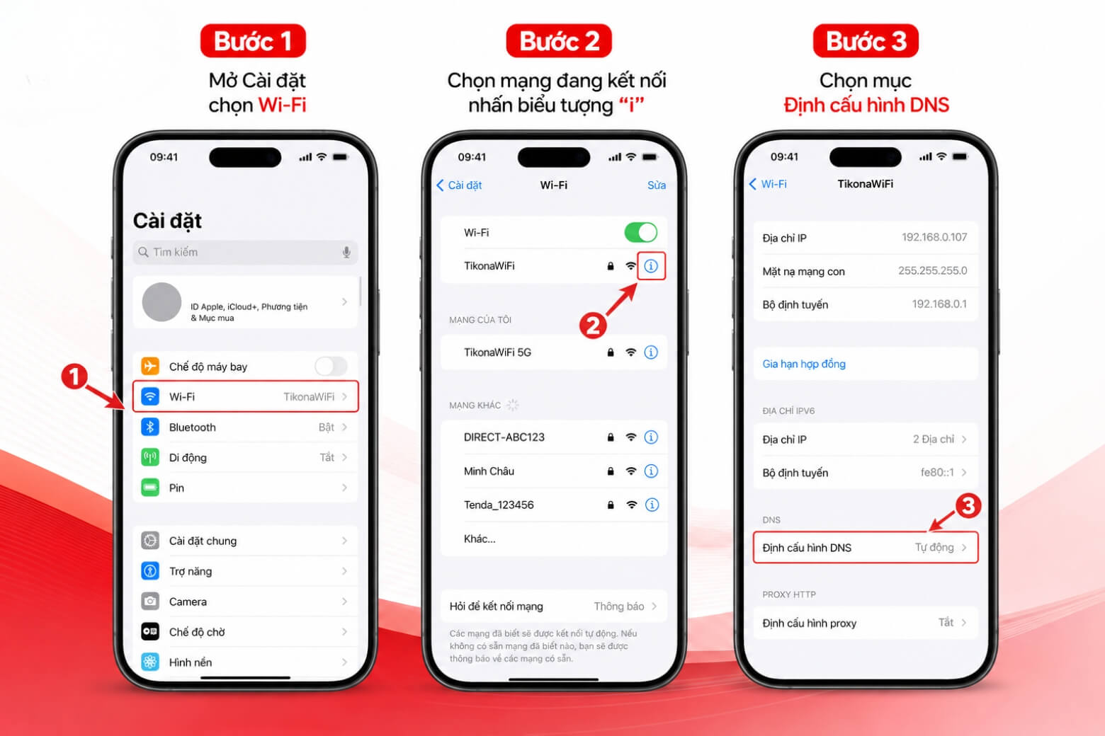 Cách đổi DNS iPhone nhanh chóng, cải thiện kết nối mạng hiệu quả 6 đổi DNS iPhone chọn mục Định cấu hình DNS