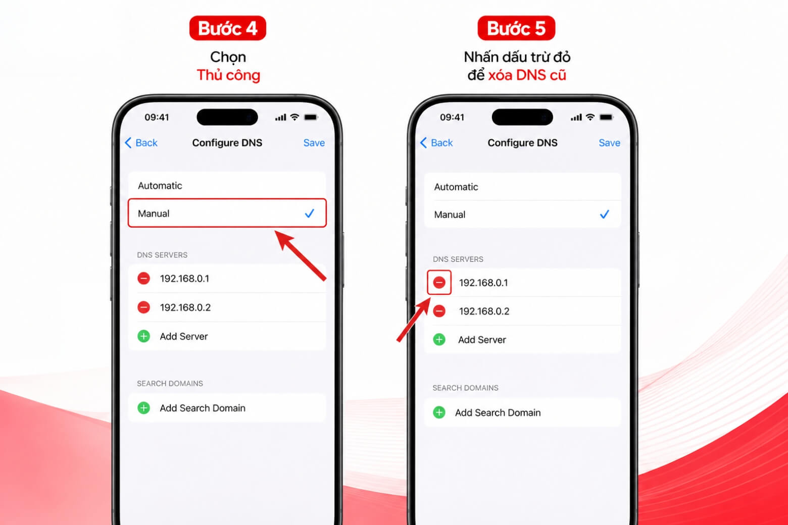Cách đổi DNS iPhone nhanh chóng, cải thiện kết nối mạng hiệu quả 7 đổi DNS iPhone xóa máy chủ DNS cũ