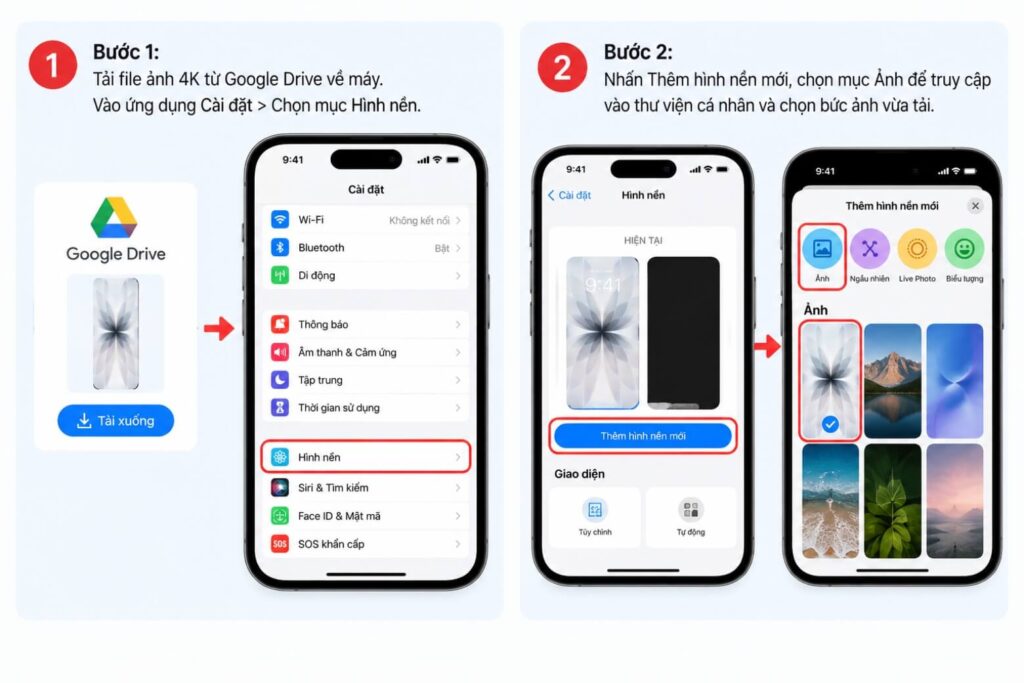 Hình nền iPhone 18 Pro chuẩn 4K: Tải nguyên bộ gốc, tối ưu màn hình khóa 77 hinh nen iphone 18 pro didongviet 1