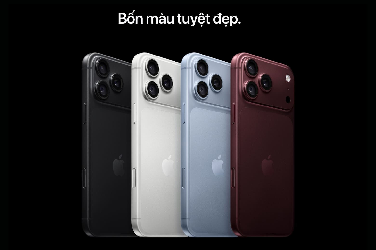 iPhone 18 Pro Max có mấy màu? Chi tiết 4 màu chính thức 8 Bốn màu, bốn phong cách nhưng vẫn giữ nhận diện cao cấp của dòng Pro.