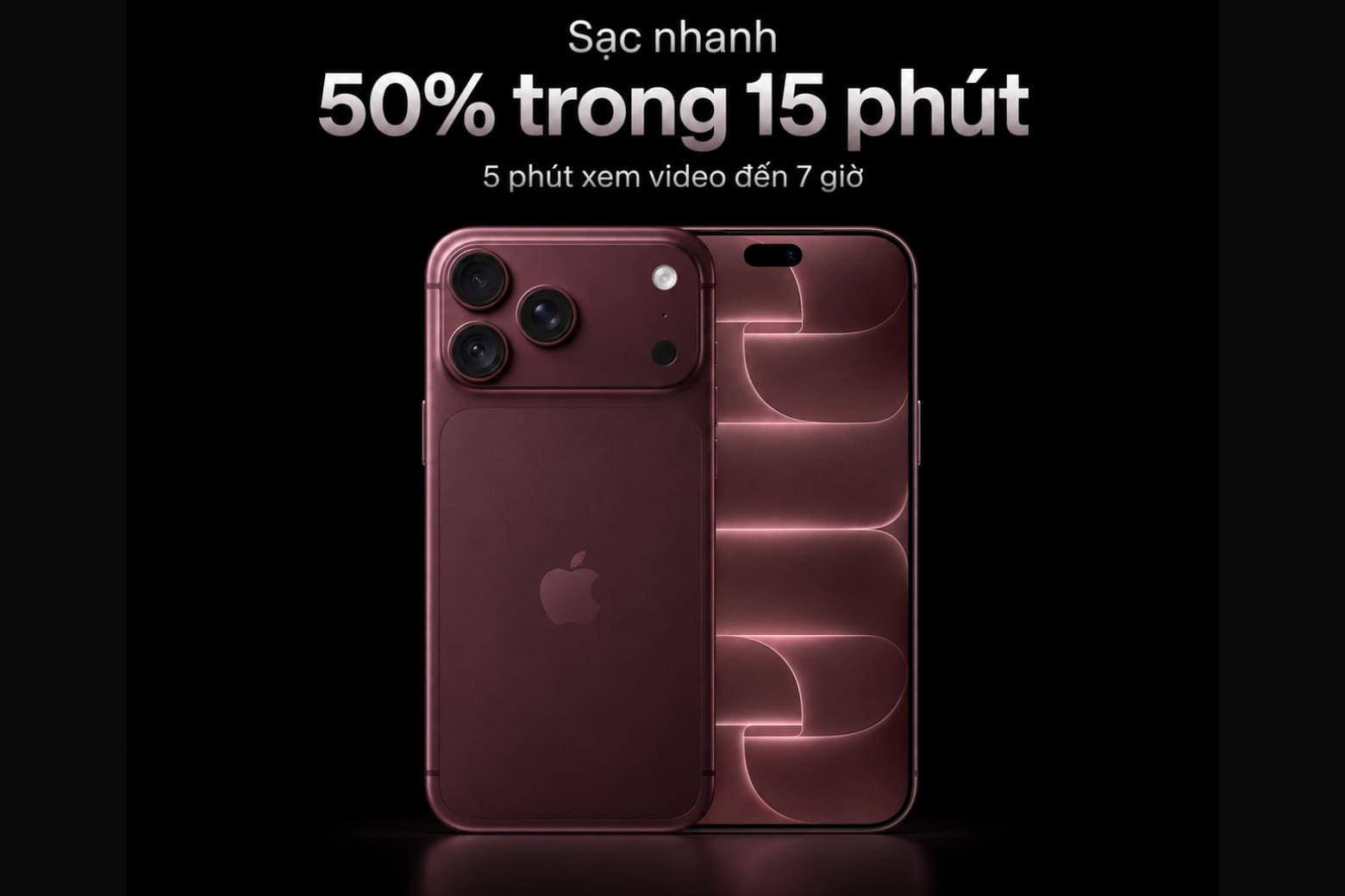 iPhone 18 Pro Max sạc bao nhiêu W? Sạc nhanh mất bao lâu? 9 Máy có thể đạt khoảng 50% pin sau 15 phút sạc có dây