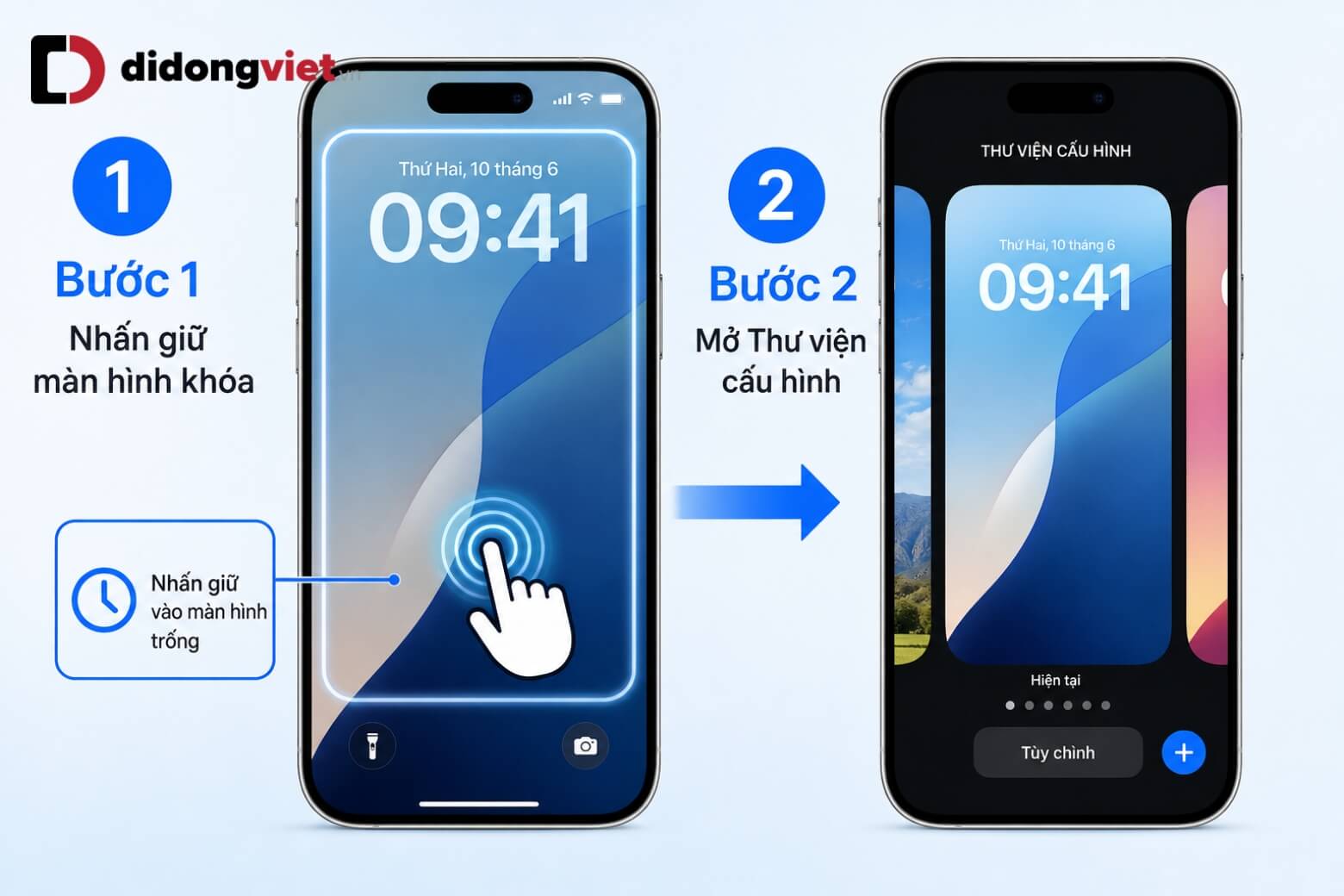 Màn Hình Khoá Iphone Mở Thư Viện Cấu Hình Lock Screen
