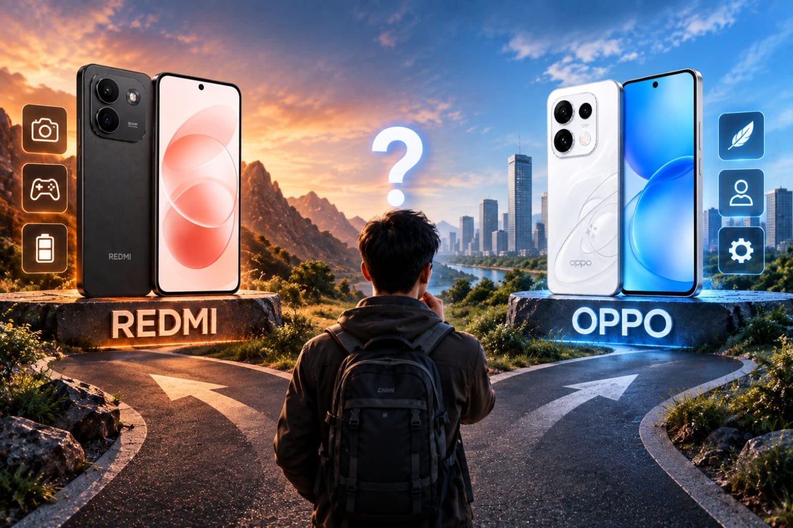 So sánh REDMI Note 17 Pro Max 5G và OPPO Reno16 F 5G: Nên chọn máy nào? 12 Lựa chọn phụ thuộc vào ưu tiên pin, camera, trọng lượng và bộ nhớ
