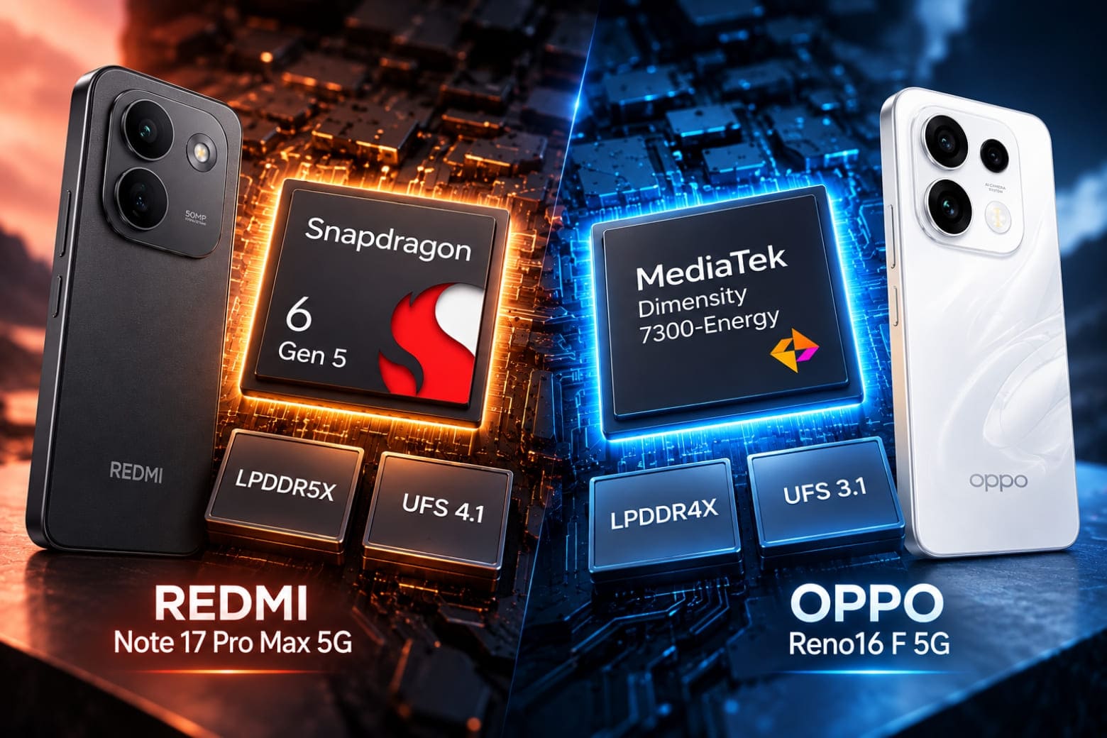 So sánh REDMI Note 17 Pro Max 5G và OPPO Reno16 F 5G: Nên chọn máy nào? 8 REDMI có nhiều tùy chọn bộ nhớ, OPPO hỗ trợ thẻ nhớ ngoài