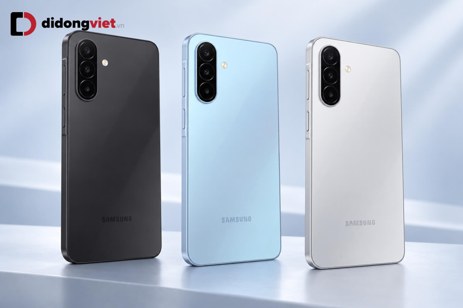 Samsung Galaxy A18 có mấy màu và nên chọn phiên bản nào để ít bám vân tay 7 Samsung Galaxy A18 có mấy màu Đen Bạc Xanh nhạt