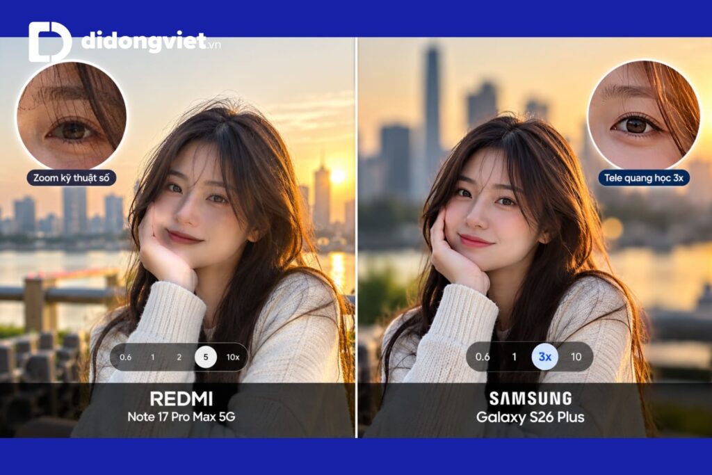 So sánh REDMI Note 17 Pro Max 5G và Samsung Galaxy S26 Plus: Thông số khủng hay trải nghiệm ổn định? 11 So sánh REDMI Note 17 Pro Max 5G và Samsung Galaxy S26 Plus